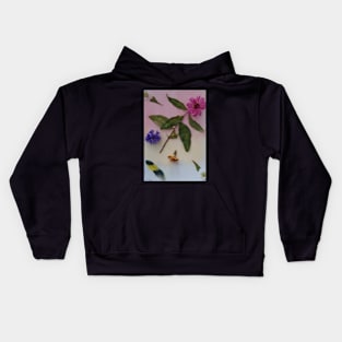 Floral Garden on Paper Kids Hoodie